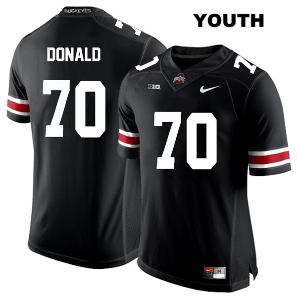 Ohio State Buckeyes Youth Noah Donald #70 White Number Black Authentic Nike College NCAA Stitched Football Jersey DG19Q15CU